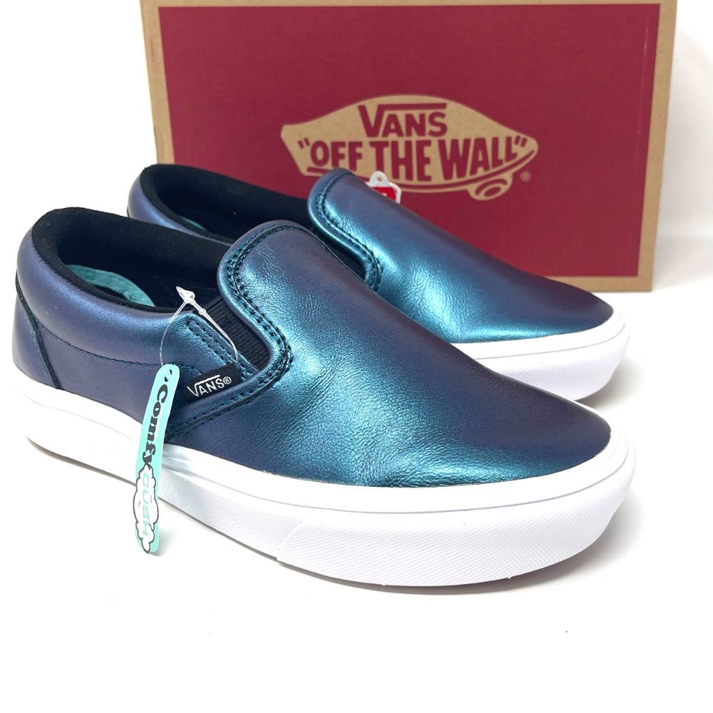 VANS Shoes Comfy Cush Mystic Night Sky Color Metal Touch Shoes Women VN0A3WMD8U5 - Picture 9 of 12